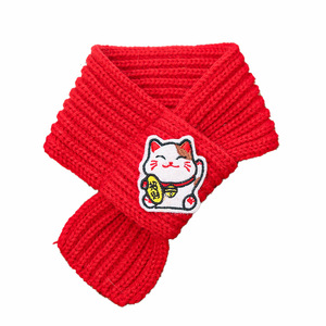 Weiwang Pet Knitted Scarf Red Warm Winter Cat Dog <b>Neck</b> <b>Warmer</b> For Pets - Product Image 5