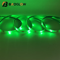 OEM ODM 5V 18LED 10mm PCB Bande lumineuse intelligente COB colorée à commande à distance pour Noël, Nouvel An, décoration de la maison et du jardin