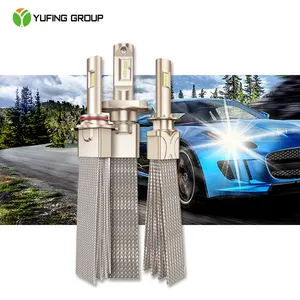 Auto Lighting Systems 80W 6000K Car Led Lights High Low Beam Copper Strip H4 Led Headlights
