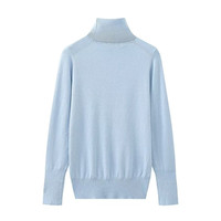 MYST & ZA Vêtements pour femmes 2024 Automne et hiver Nouveau pull en tricot simple à manches longues et col montant polyvalent 8851121