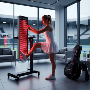 Statif Lantai Elektrik Vertikal yang Dapat Disesuaikan untuk Panel Terapi Cahaya Merah dengan Alas - Product Image 6