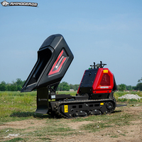 1,2 Tonnen Raupen-Minidumper Transporter Kompaktlader für Bau, Landwirtschaft und Garten