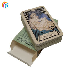 Impresión de Cartas del <span class=keywords><strong>Tarot</strong></span> en Papel Personalizadas, Baraja de Oráculo de la Rueda de la Fortuna Única y Encantadora con 78 Cartas para Uso Familiar - Product Image 5