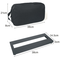 Pedalboard logam campuran aluminium, aksesori instrumen musik dudukan Pedal tunggal kecil sangat ringan