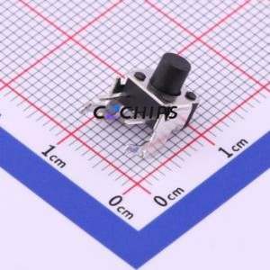 TS-1093A-A7B2-D2 Tactile Switch Through hole Component THT Switch Single Pole Single Throw Round Button 1.8N Right Angle Insert - Product Image 1
