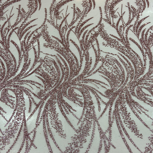 Honglong Váy Cưới Đính Cườm Màu Trắng Lưới Đính Kim Sa Pha Lê Sang Trọng Thiết Kế Mới Vải Ren - Product Image 2