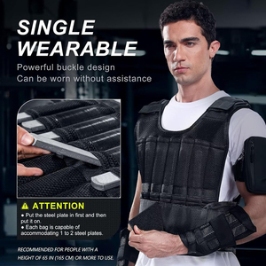 Gilet lesté ajusté avec des bretelles plus larges et un tissu respirant <span class=keywords><strong>pour</strong></span> hommes et femmes - Product Image 4