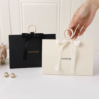 Sac cadeau en papier personnalisé avec logo, petit, mini, écologique, imprimé, pour événements spéciaux, mariage, bijoux, sac de shopping fantaisie