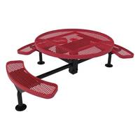 Table en acier renforcé avec banc