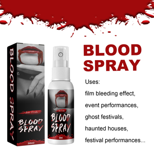 Spray de plasma de poisson Jue Fish, sang simulé, <span class=keywords><strong>film</strong></span> décoratif vampire zombie pour maquillage TV, 30ml, colorant alimentaire à base d'amidon, vente en gros OEM - Product Image 6