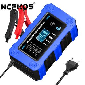 Chargeur <span class=keywords><strong>de</strong></span> <span class=keywords><strong>batterie</strong></span> intelligent pour <span class=keywords><strong>voiture</strong></span> et moto NCFKOS BC-1206, chargeur <span class=keywords><strong>de</strong></span> <span class=keywords><strong>batterie</strong></span> 12V, chargeur <span class=keywords><strong>de</strong></span> <span class=keywords><strong>batterie</strong></span> au plomb-acide 6A, chargeur automatique, prise EU, entrée CA - Product Image 3