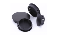 Tapones de plástico de nylon de 5-75 mm, negros y blancos, con cabeza abovedada, tapas redondas a presión para paneles