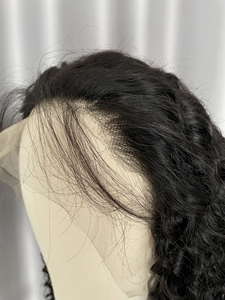 <span class=keywords><strong>Pelucas</strong></span> de cabello humano al por mayor a <span class=keywords><strong>precios</strong></span> económicos 13x4 sin pegamento, encaje transparente HD, cabello virgen indio sin procesar, onda de agua, negro natural - Product Image 4