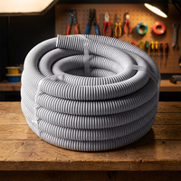 Tuyau flexible en PVC ondulé pour la protection des câbles, conduit électrique étanche, fabrication OEM disponible