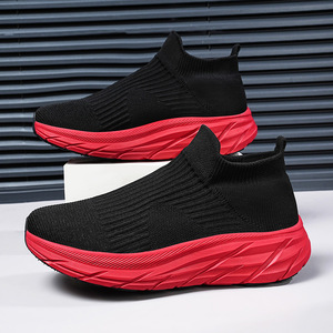 2026 Solid Color Breathable Mesh Running <b>Shoes</b> with Lightweight EVA Elastic <b>Liner</b> and Soft Bottom for Spring and Summer - Product Image 2