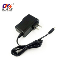 Adaptador de Corriente Personalizado de 12V 1A, Negro, Transformador de 5.5*2.1mm, Fuente de Alimentación de CC de 12W, Adaptador de Pared de 12V 1A con Enchufe Estadounidense