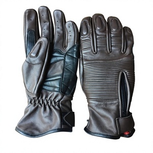 Gants de moto en cuir de vachette de qualité supérieure - Imperméables, respirants, antidérapants, compatibles avec les écrans tactiles, unisexes - Product Image 1