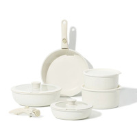 Ensemble de casseroles antiadhésives amovibles, modèle tendance, en métal, wok à lait, poêle à frire, poignée séparable, ustensiles de cuisine durables pour cuisinière à gaz