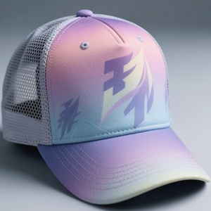 Custom Color Sporty Men Baseball Caps 5-Panel 100% Cotton Adjustable Breathable <b>Summer</b> Sports Cap Outdoor - Product Image 2