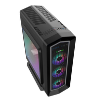 Boitier pour ordinateur gamer gamer emax Asgard, tour de pc avec Fans RGB, synchronisation ARUA, panneau avant à maille complète, flux d'air amélioré