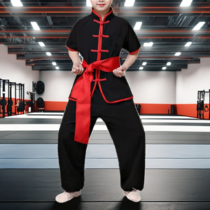 Ensemble de lutte unisexe tricoté personnalisé 2026, impression sérigraphique, 2 pièces, respirant et à séchage rapide - Product Image 2