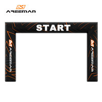 Arche gonflable personnalisée pour la course de marathon, ligne de départ et d'arrivée, ligne de but, arche gonflable pour la publicité en plein air