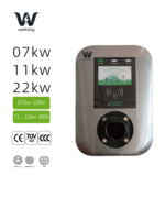 Smart Level 2 Eves AC Ev Cargador Tipo 1 2 Ce Tuv Certificación Fast Ev Cargador de coche 22kw * 2