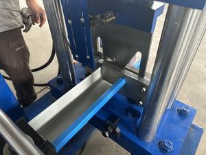 Hoge Kwaliteit Gebruikte Quad Goot Rolvormmachine Dakstap Staal Gekleurde Stalen Tegel Plc Controlesysteem Met Motorkern - Product Image 4