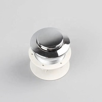 Vanne de décharge avec bouton poussoir simple de 38 mm, base de 50 mm, hauteur réglable HB4018