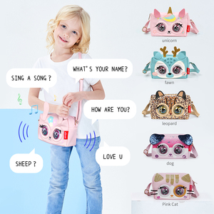 Sacs à main Supercute Kid Gift Sac à bandoulière Messenger Petit Intelligent Interactive <span class=keywords><strong>Voice</strong></span> Kids Sling Bags Girls - Product Image 1