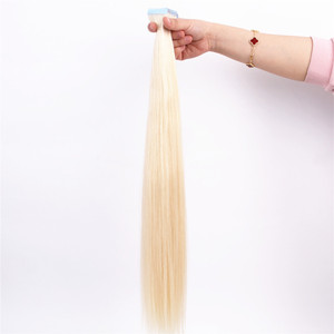 Extensiones <span class=keywords><strong>de</strong></span> Cabello Natural Remy Virgen Humano Real Rubio <span class=keywords><strong>60</strong></span> con Cinta Adhesiva - Product Image 5