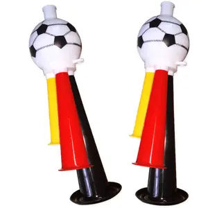זול מיני ווזוזה כדורגל משרוקית צעצוע מעודדת צופר כדורגל פלסטיק צופר מאוורר