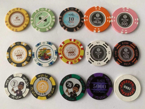 Set de Fichas de Póker de Arcilla de 14g para Casino Texas Hold'em, Monedas Metálicas de Dólar, Fichas de Póker de Arcilla Monte Carlo, Accesorios para Club - Product Image 4