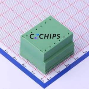 KF2EDGRH-5.0-2*6P Plug-in Terminal Block Bent Lead Through Hole,P=5mm Connector Board-to-Board / Socket - Closed 2x6P 5mm Green - Product Image 2