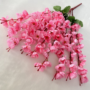 Fleurs Artificielles Fournitures de Décoration de Mariage, 9 Branches de Fleurs de Pêcher Artificielles en Soie pour Mariages en Hôtel - Product Image 2