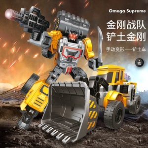 Figura de plástico 6 en 1, juguete de construcción, camión, excavadora, deformación, coche robot transformable - Product Image 4