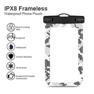 Bolsa seca de PVC de alta calidad, funda de teléfono impermeable táctil con estampado personalizado para protección de teléfono móvil, <span class=keywords><strong>tamaño</strong></span> y Color personalizables - Product Image 2