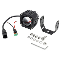 Projecteur LED de 3 pouces, lumière de balise 12V 24V 4 couleurs RGBW, style antenne, pour véhicule tout-terrain, moto, camion, VTT