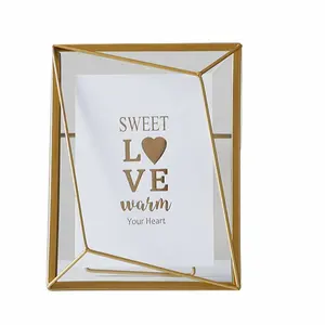 Wholesale Rectangle Photo Gold Metal Iron Supplier Picture Frame In Metal