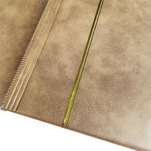 Reliure d'<span class=keywords><strong>album</strong></span> en cuir PU marron Double face de haute qualité Impression de logo personnalisé <span class=keywords><strong>Pages</strong></span> en plastique intérieures anti-poussière pour timbre de pièce de monnaie - Product Image 5