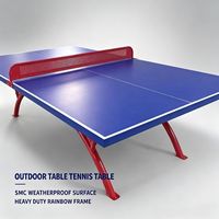 Table de tennis de table pliante professionnelle d'extérieur GUANWANG GW269 de taille standard avec roulettes amovibles