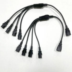 1 Way2 3 4 <b>Splitter</b> Power Supply Adapter <b>Cable</b> 1 Male to 2 3 4 Female Copper/PVC New Energy Vehicle Wire - Product Image 2