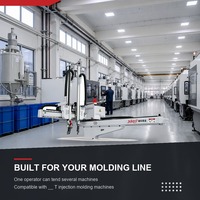 Manipulateur 5 axes entièrement servo-assisté, robot de préhension haute précision pour machine de moulage par injection