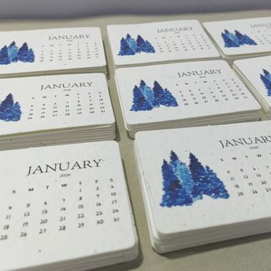 Custom Eco Friendly Floral Paper Products Plant <strong>Seed</strong> Paper <strong>Calendar</strong> for <strong>Advent</strong> <strong>Calendar</strong> - Product Image 5