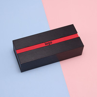 Boîte à lunettes en carton dur magnétique de luxe à double porte avec logo personnalisé Étuis à lunettes Grande mallette de rangement pour lunettes de soleil Boîte d'emballage