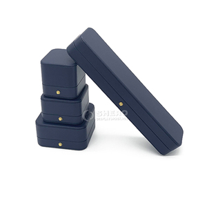 Boîte de présentation de bijoux en cuir PU de luxe personnalisable, shopping unique, luxe pour femmes, boîte à bagues, boîte à colliers, emballage - Product Image 3