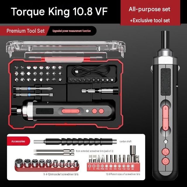 Electric Screwdriver Rechargeable Lithium Battery Household Precision Screw Fastening Mini Screwdriver Tool Set