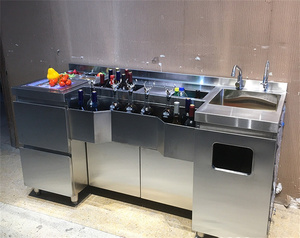 Bar portable en acier inoxydable 304 standard personnalisé Barman Table Cocktail Station Équipement de bar - Product Image 2