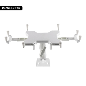 Support mural surdimensionné pour tablette avec bras double articulé en aluminium de 15 cm pour tablette PC d'hôpital - Product Image 2