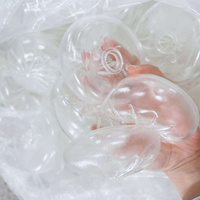 Composants de coque gonflable transparente en forme de boulette DIY, jouet de décompression à presser vide pour soulager le stress